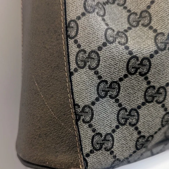 Gucci Brown Shoulder Bag with Monogram Canvas - Picture 10 of 16